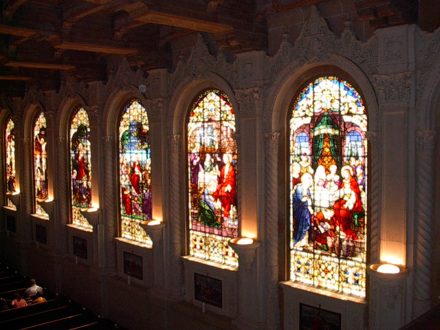 Stained Glass Gallery at Holy Rosary Chapel
